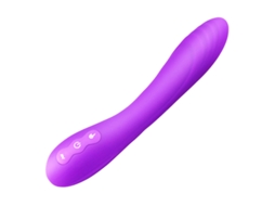 Vibrador De Massagem De Silicone Aquecvel De 10 Frequncias Para Mulheres (roxo)