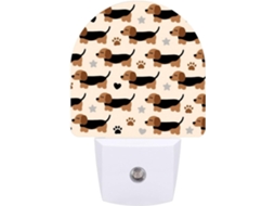 Luminária Noturna De Parede Com Sensor Crepuscular, Led Moderno 0,5 W,