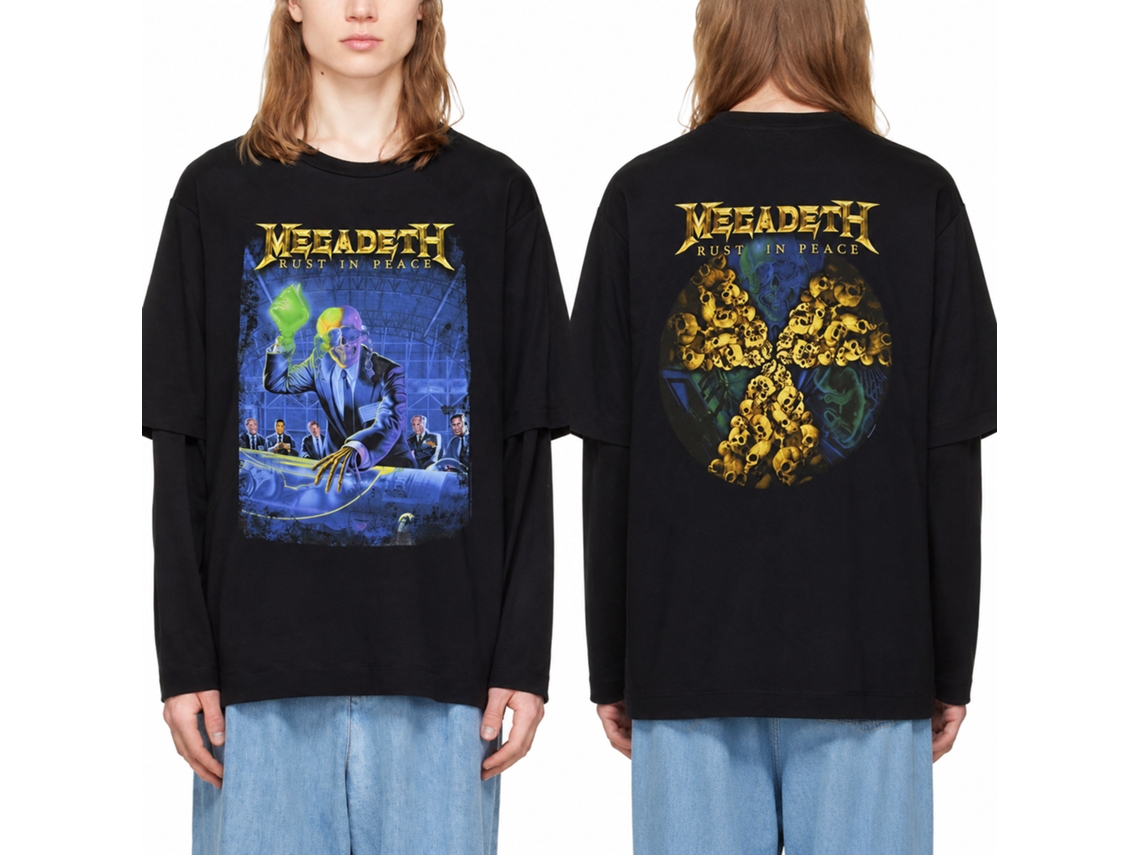 Megadeth Rust In Peace 30th Anniversary T-shirt Unisex Adults Size:m