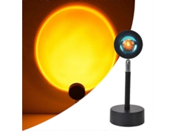 Luminária Sunset com Projeção Led, Rotação de 180 Graus, Luz Noturna com Projetor Led BRILVIBERA (sunset)