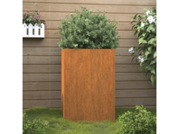 Floreiravasocaixa 52x48x75 Cm Aço Corten Lovely Home