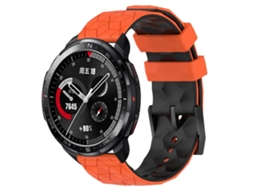 Pulseira De Silicone Bicolor Com Estampa De Futebol Para O Relógio For Honor Gs Pro De 22 Mm.