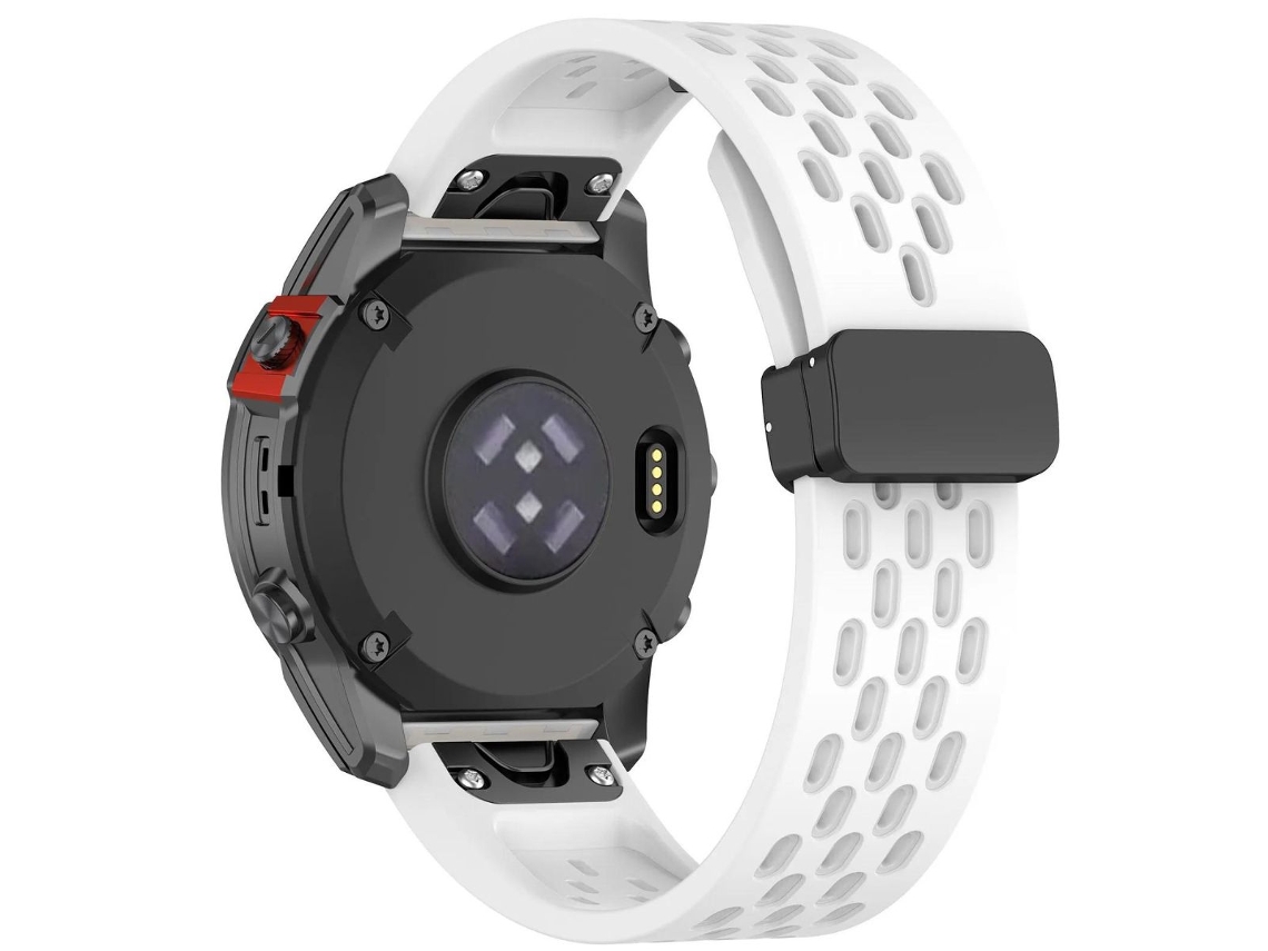 Pack 2X Bracelete Snapflow para Garmin Forerunner 955 Branco e Cinzento ANTIIMPACTO!