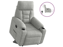 Electric Stand Up Recliner Chair, Electric Stand Up Recliner Chairs Vidaxl Cinzeto Microfibra