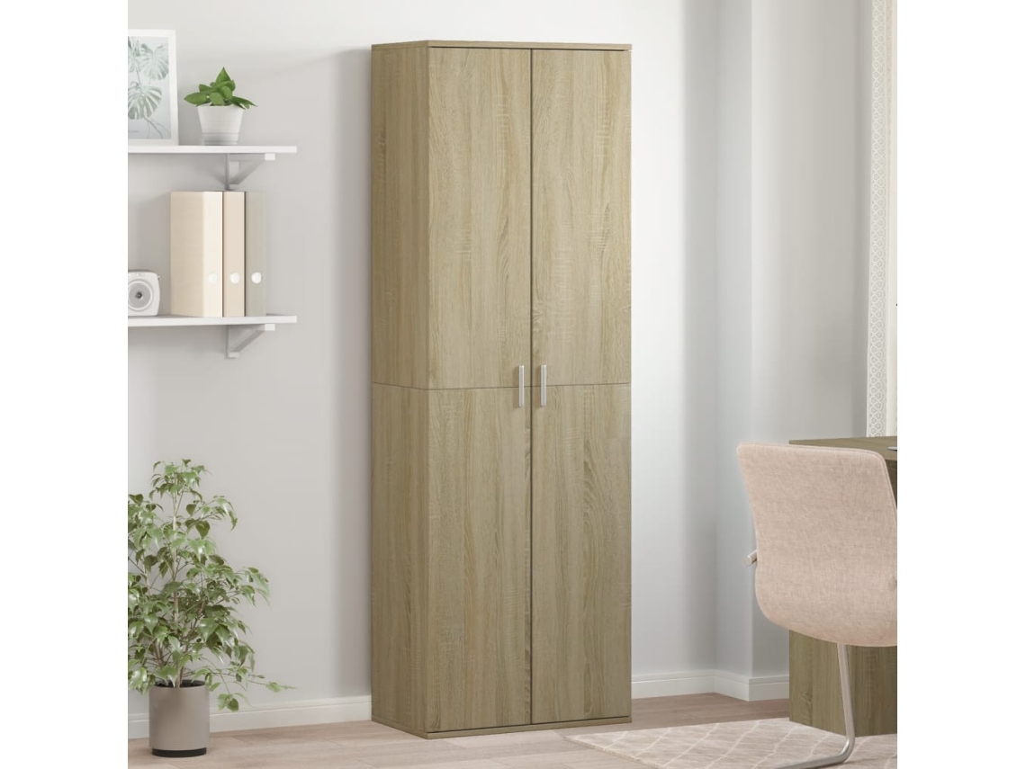 Vidaxl Aparador Alto 60x35x180 Cm Derivados De Madeira Carvalho Sonoma