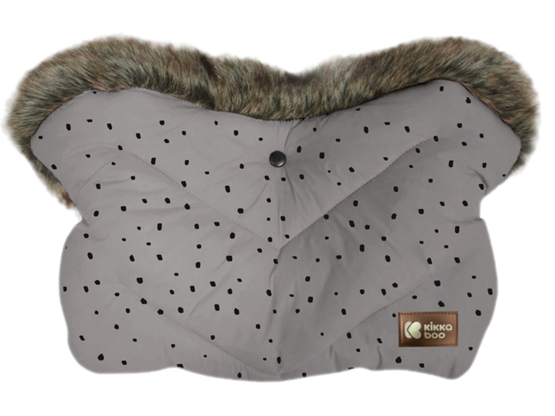 Luvas de Inverno KIKKABOO Luxury Fur Dots Gris