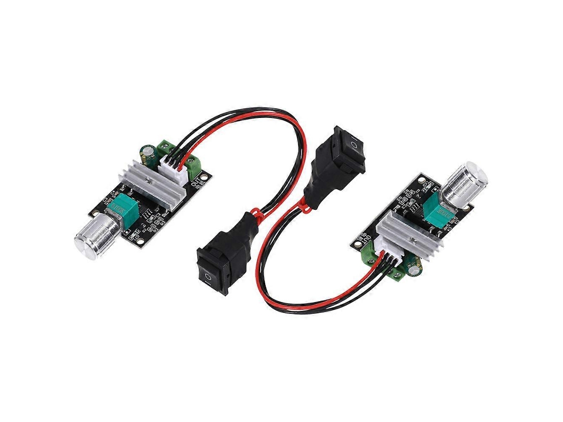 Pwm Dc Motor Speed Controller For Precise Control 2pcs With Adjustable Forward Reverse Switch