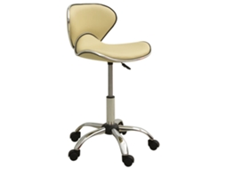 Vidaxl Cadeira De Escritório Couro Artificial Cor Creme