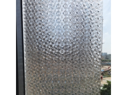 Película Eletrostática Opaca Para Janelas, Para Proteção Da Privacidade. Película Para Janelas Com Padrão Diamante 3d