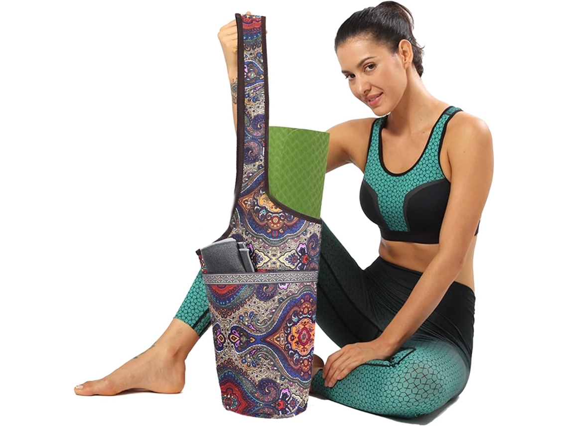 Bolsa para Tapete de Yoga com grande capacidade, bolso e alça para transporte | S/MARCA