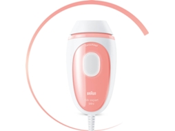 Depiladora Luz Pulsada BRAUN Silk·expert Mini PL1000 (IPL - Multi-zonas - Branco e Rosa)