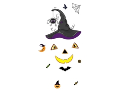 1Pcs Adesivo de Parede de Terror ALLINLESS