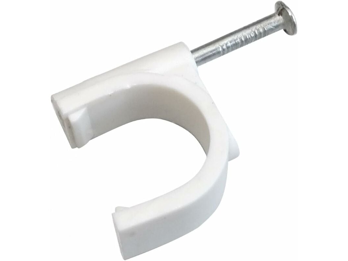 100 Peças De Abraçadeiras De Cabo 20 Mm Fixador Com Pregos