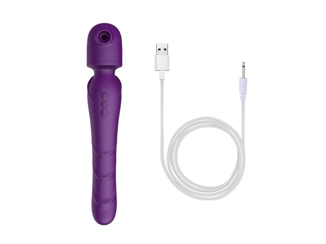 Vibrador De Massagem De Suco 3 Em 1 Com 10 Modos Para Mulheres (roxo)