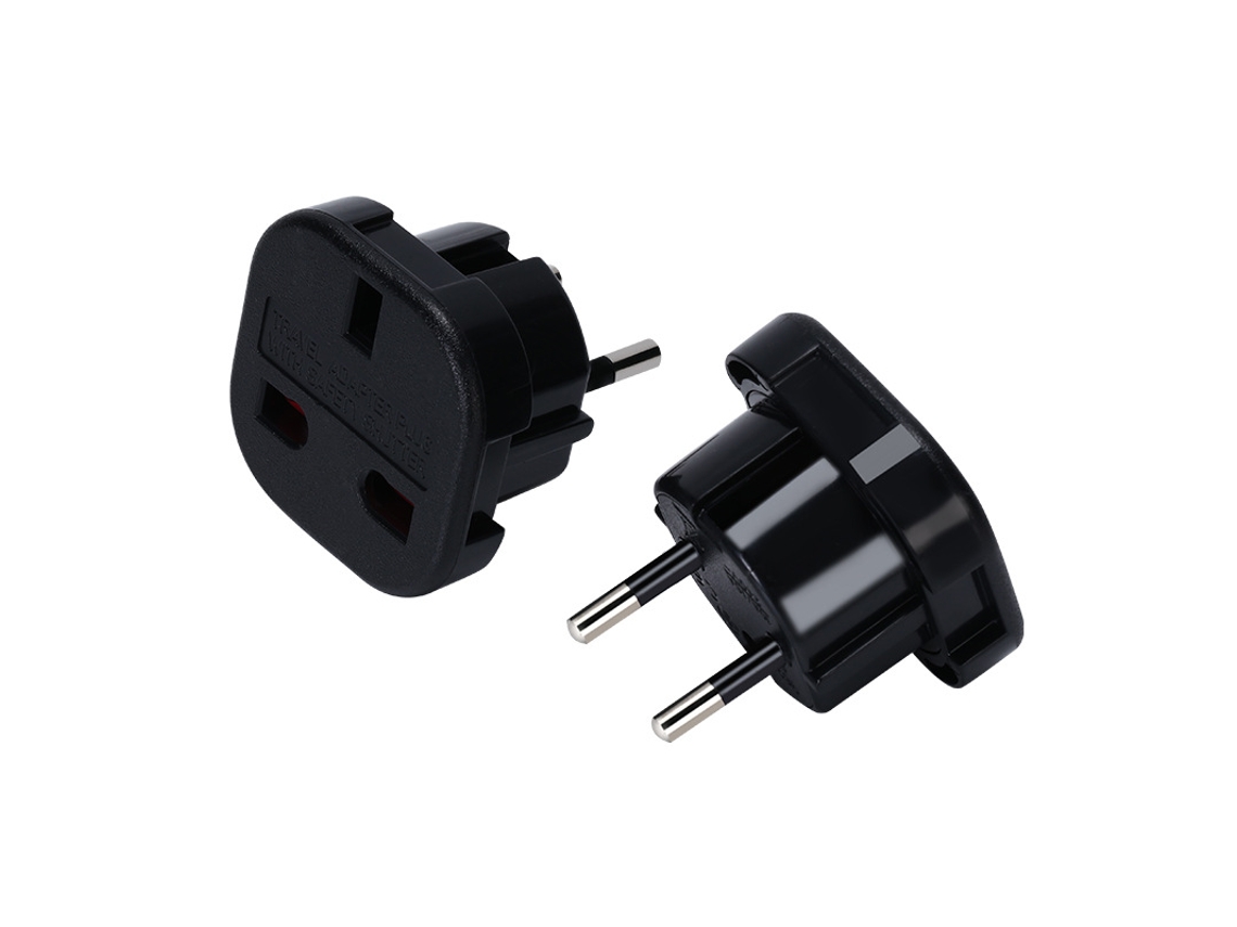 Pacote Com 2 Unidades, Adaptador De Tomada Britânica Para Francesa, Adaptador Britânico, Francês, Tipo G Para C, Compacto E Leve