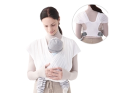 Canguru Para Bebê, Porta-bebês Em Tela Respirável, Para Recém-nascidos Com Peso Entre 3 E 16 Kg (branco) Spqment