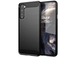 Capa Oneplus Nord LMOBILE Carbono Flexível Preto