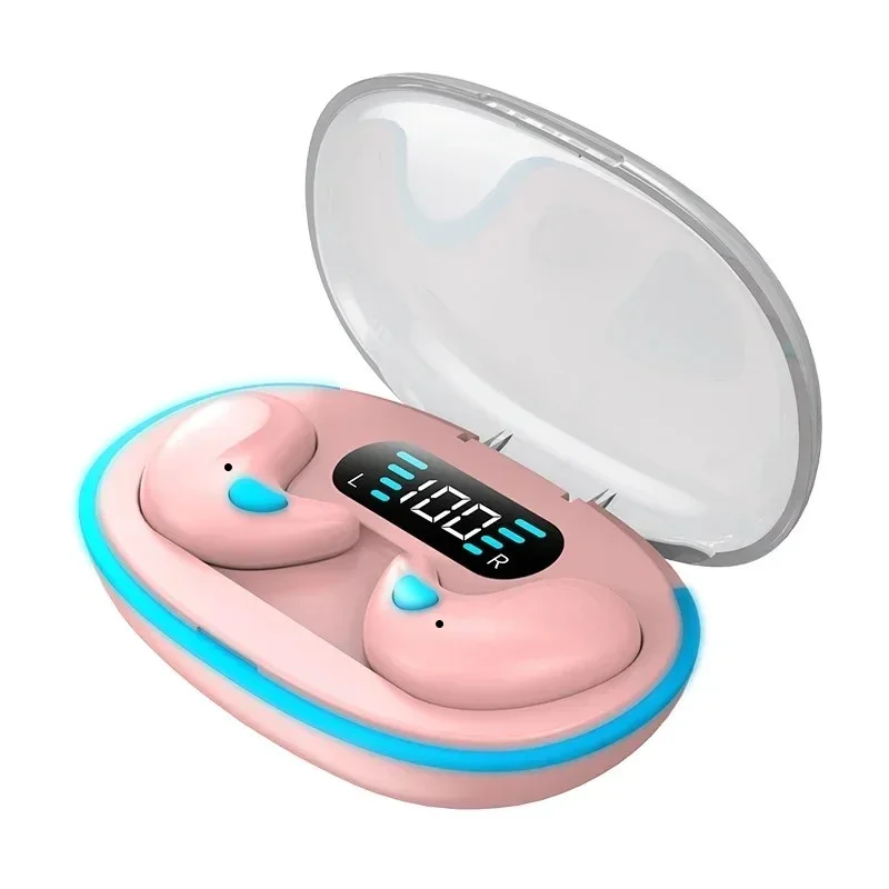 (rosa) Mini Fones De Ouvido Tws Com Cancelamento De Ruído, Para Esportes, Jogos, Sono E Hi-fi.