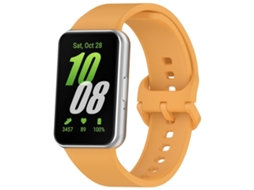 Bracelete para Samsung Galaxy Fit 3 Silicone Cor Sólida Fivela Amarela XIAOMOYU