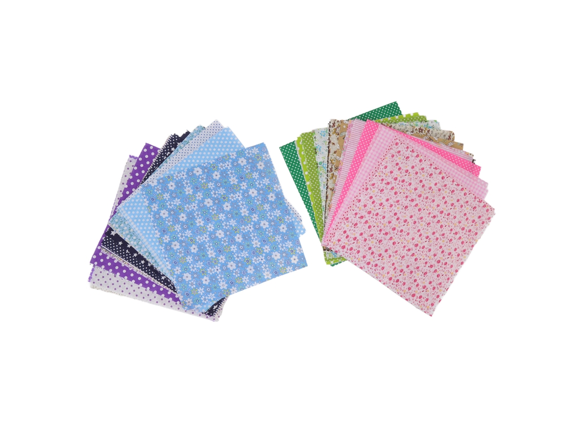 Laxiscreed Tecido De Algodão Para Quilt 25x25cm Em Cores Sortidas, Fácil De Passar A Ferro E Multiuso
