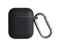 Capa Zruxe Para Airpods 1/2 Tpu Preta (proteção Integral, Compatível Com Airpods 1 E 2)