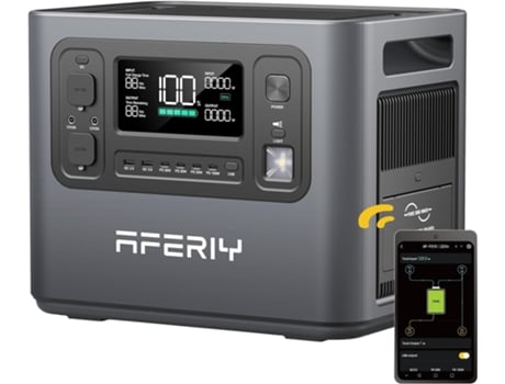 Estação De Energia Portátil 2400w 2048wh Lifepo4, Gerador Solar 13 Conectões Saída 230v Senoidal, Perfeito Para Acampar Casa Emergências Aferiy