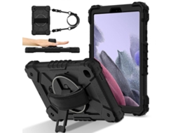 Capa de silicone com suporte para tablet e alça de ombro prática para Samsung Galaxy Tab A7 Lite 8,7 polegadas T225 T220 Hengrongshen