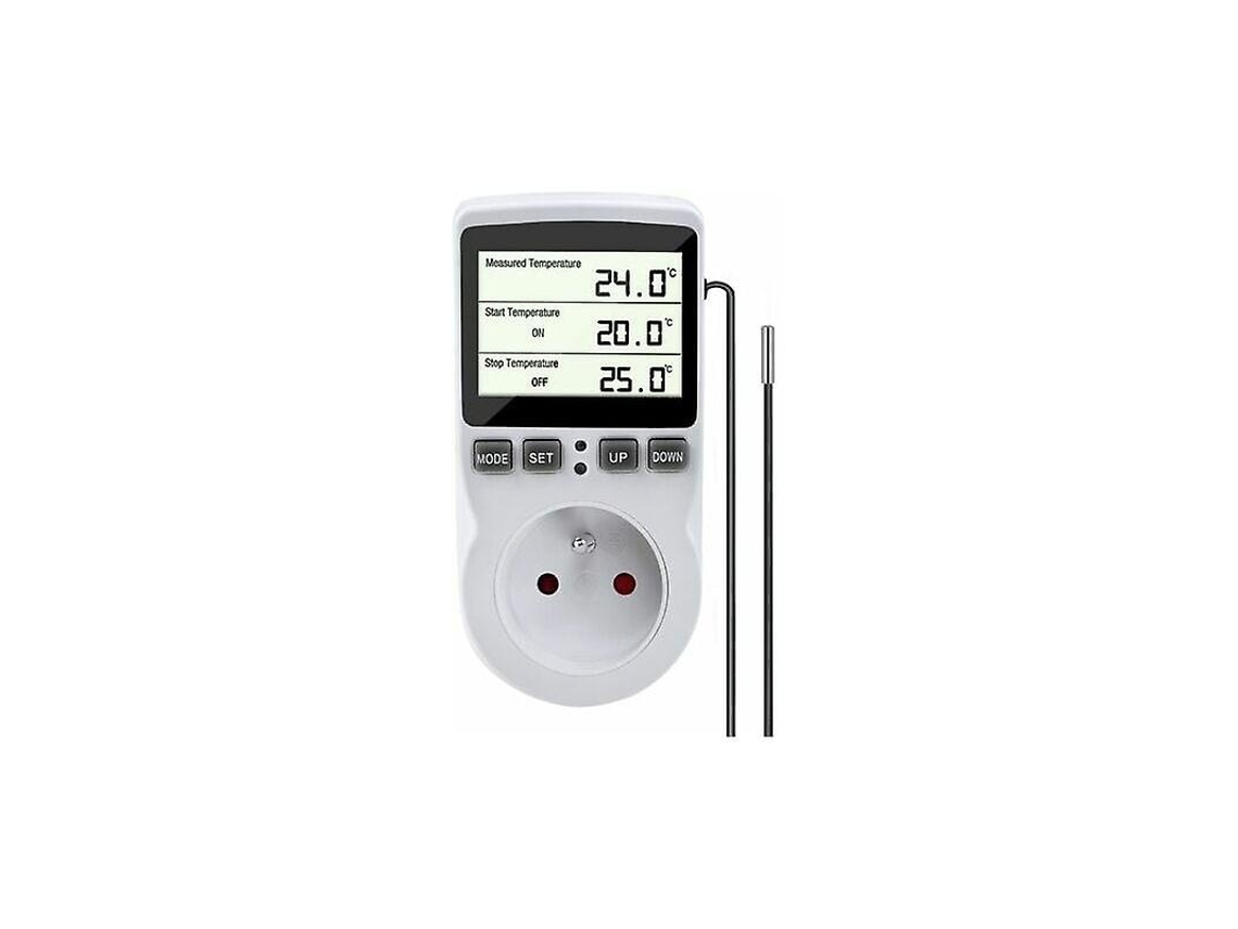 Lurelia Saída De Termostato, Temporizador De Saída Digital Programável Com Sonda, Aquecedor De Estufa Para Aquário