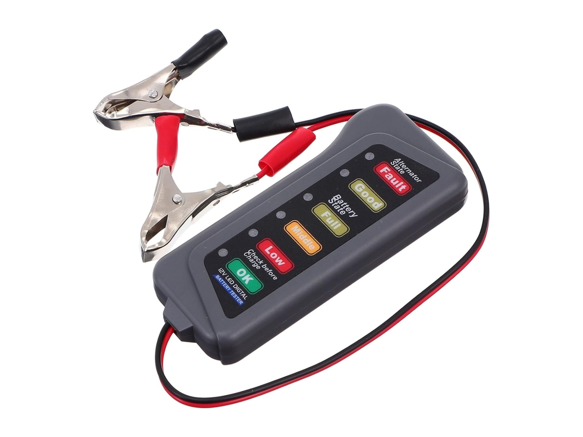 Testador De Bateria Digital De 12v Para Carro E Motocicleta