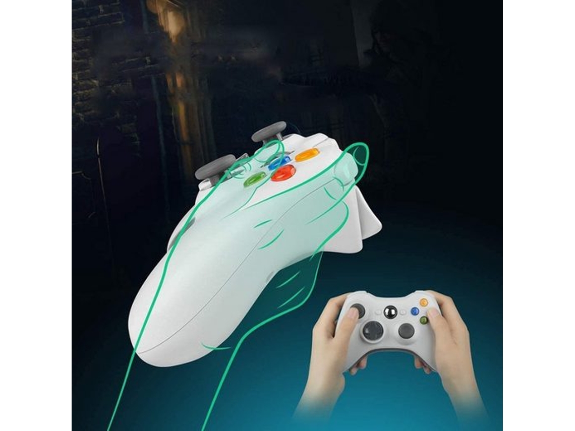 Comando Xbox 360 KINSI Kinsi Dualshock (Wireless - Branco)