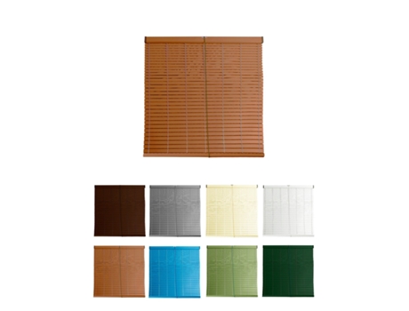 Cortina PVC Alicantina com roldana metálica | Cortina de rolo | Cortina de enrolar para janelas, portas, sala e cozinha Oregon 85 x 180 cm