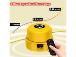 Corda De Pular Eletrônica Sem Fio, Conjunto Portátil Motorizado Para Crianças E Adultos, Exercício Físico Divertido, Amarelo Aquaforge