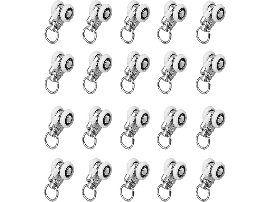 Trilho Para Cortina, Para Varão De Cortina Deslizante, Para Acessórios De Cortina Em Banheiro, Quarto, Armário, 20 Peças