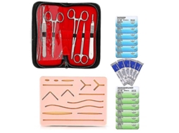 Kit Completo De Sutura Para Estudantes, Incluindo Almofada De Silicone Para Sutura E Kit Prática Com Instrumentos