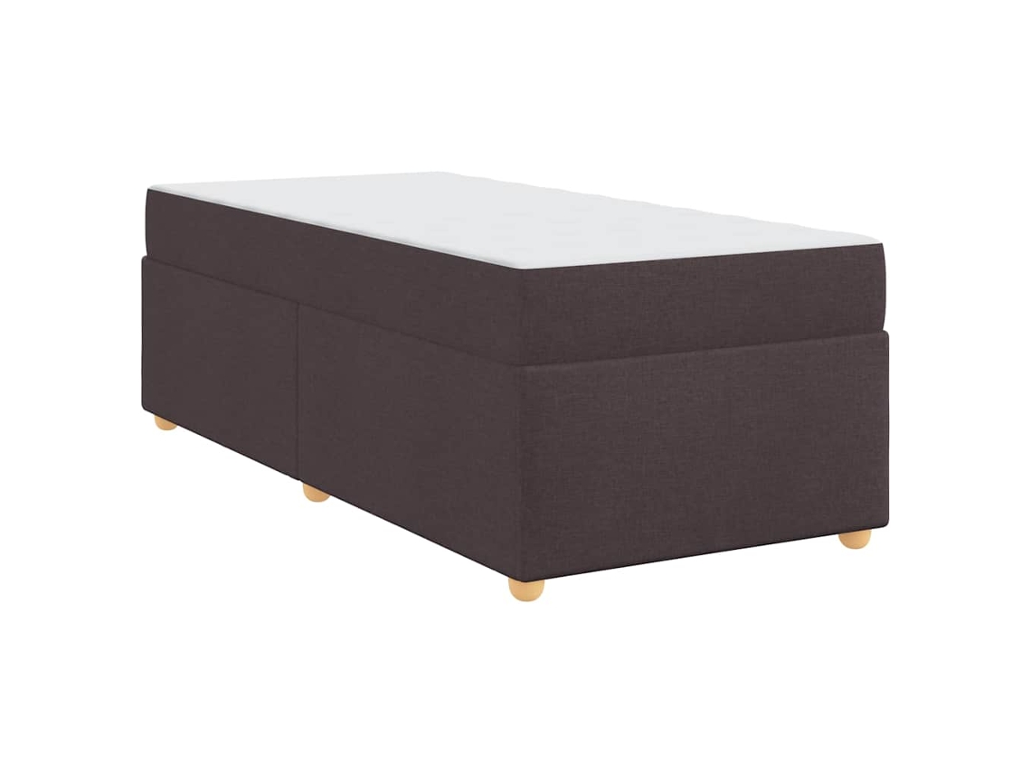 Conjunto 1 Cama Moderna Vidaxl Castanho Tecido (90 X 190 Cm)