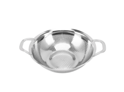 Coador De Aço Inoxidável, Cesta Filtro Malha 10,6 Polegadas Com Alças, Escorredor Frutas E Vegetais