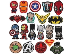 Patch Iron-on E Costurado Para Crianças - 20 Peças, Estilos Animados, Material De Qualidade, Design Colorido Moderno