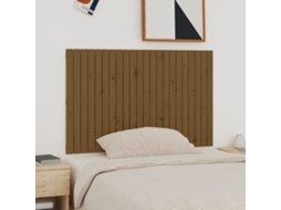 Vidaxl Cabeceira De Parede 140x3x90 Cm Pinho Maciço Castanho-mel