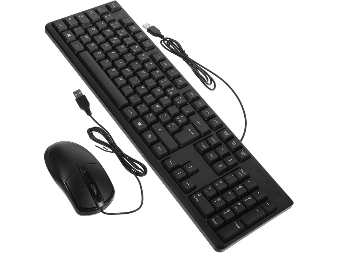 Lurelia Conjunto Teclado E Rato Com Fio, Silencioso, Compacto