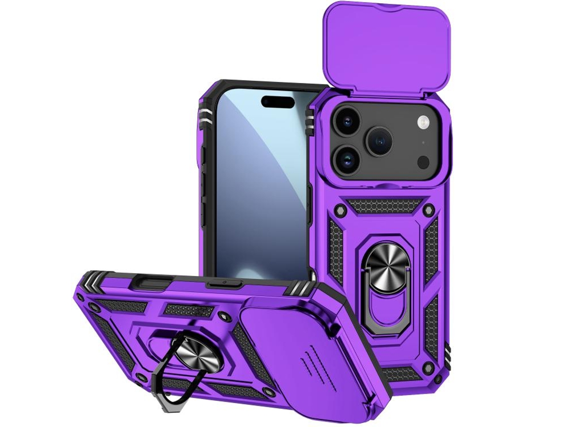Capa Para Iphone 17 Pro - Suporte Deslizante Para Câmera