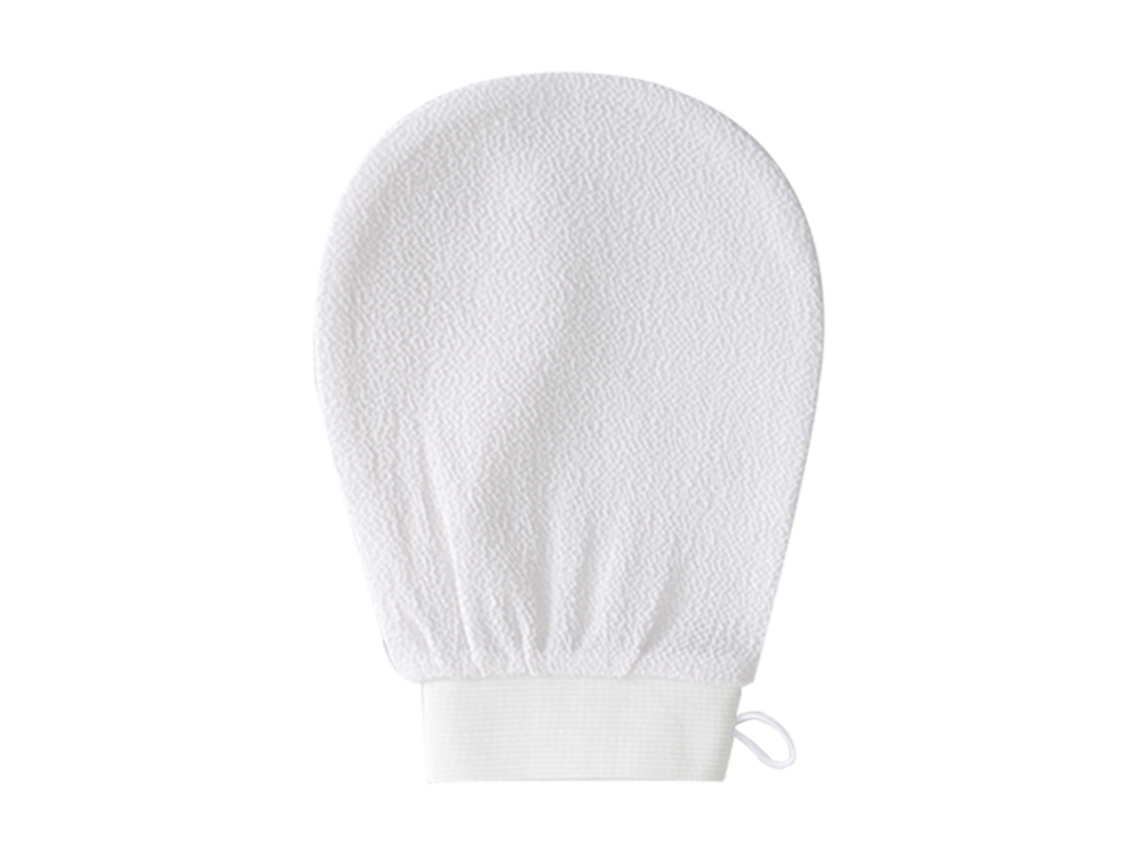 Luvas de Esfoliação Profunda (1 Unidade) Luvas de Limpeza Facial 100% em Fibra de Viscose MDUG (brancas)