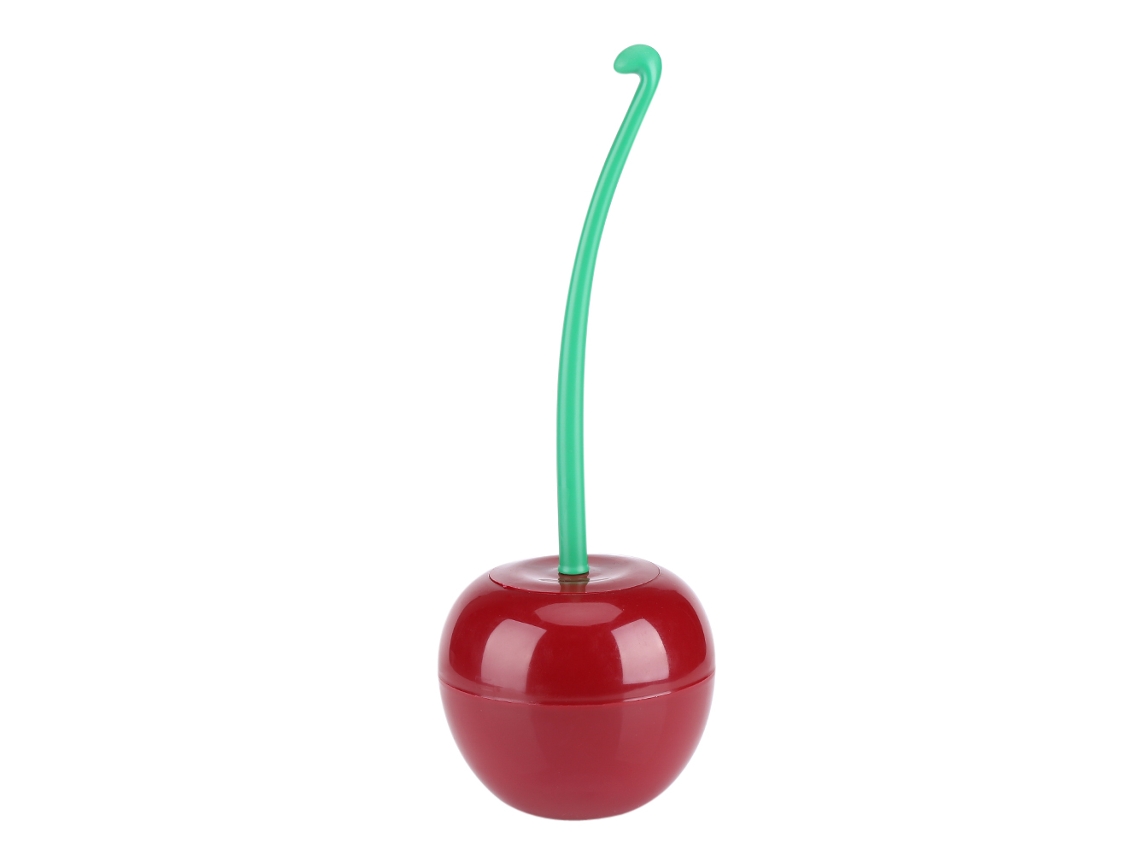 Conjunto De Escova De Vaso Sanitário Cereja Com Base