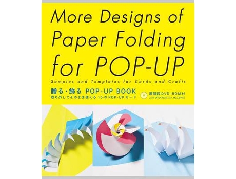 Livro more designs of paper folding for pop-up de miyuki yoshida (inglês)