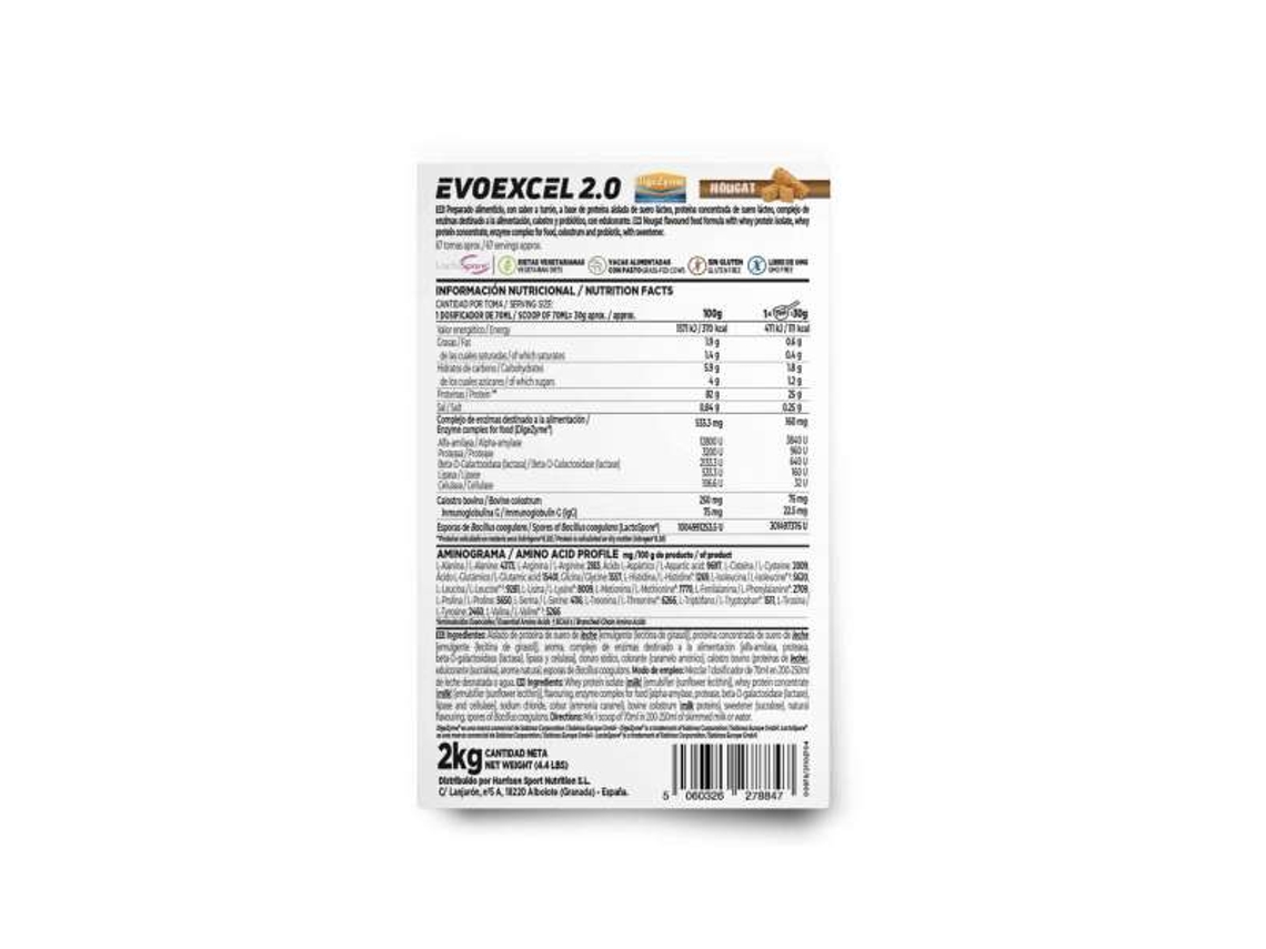 Suplemento Alimentar HSN Evoexcel 2.0 (Whey Protein Isolate