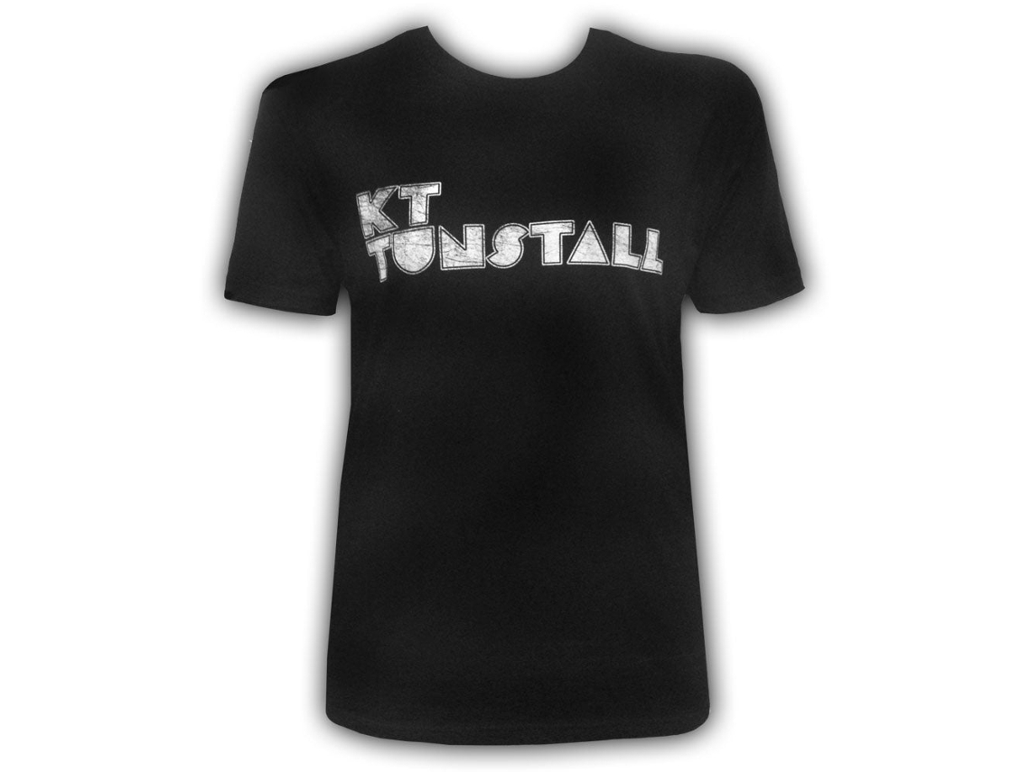 Camiseta Kt Tunstall com logo desgastado ROCKINSTONE Unissex Adulto Mais Vendidas Tamanho: XXL