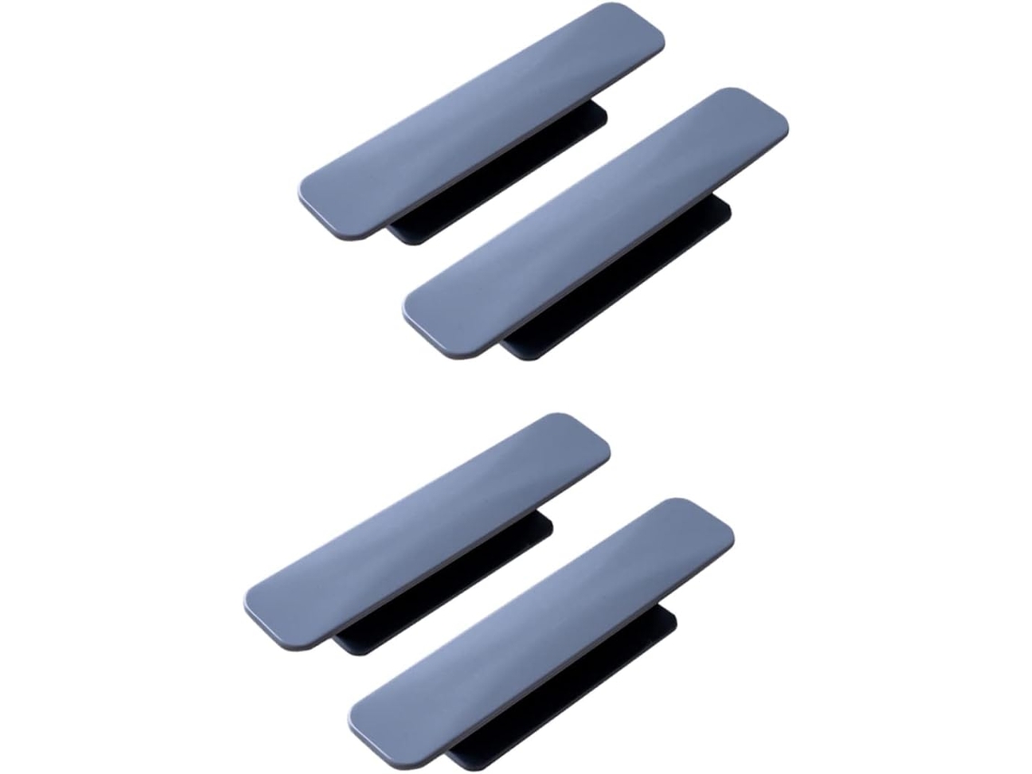 Conjunto De 4 Puxadores Abs Para Armários E Portas Vidro Da Uonlytech Fácil Instalação Resistente À Corrosão