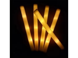 Palo De Espuma Led Multicolor Para Festas Com 12h De Iluminação - 60/50/30/15/12 Unidades 30 Peças Amarelo