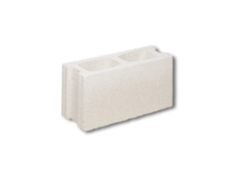 Bloco De Concreto Liso Com Repelente De Água Branco / Parede Fina H-liso / Unidade