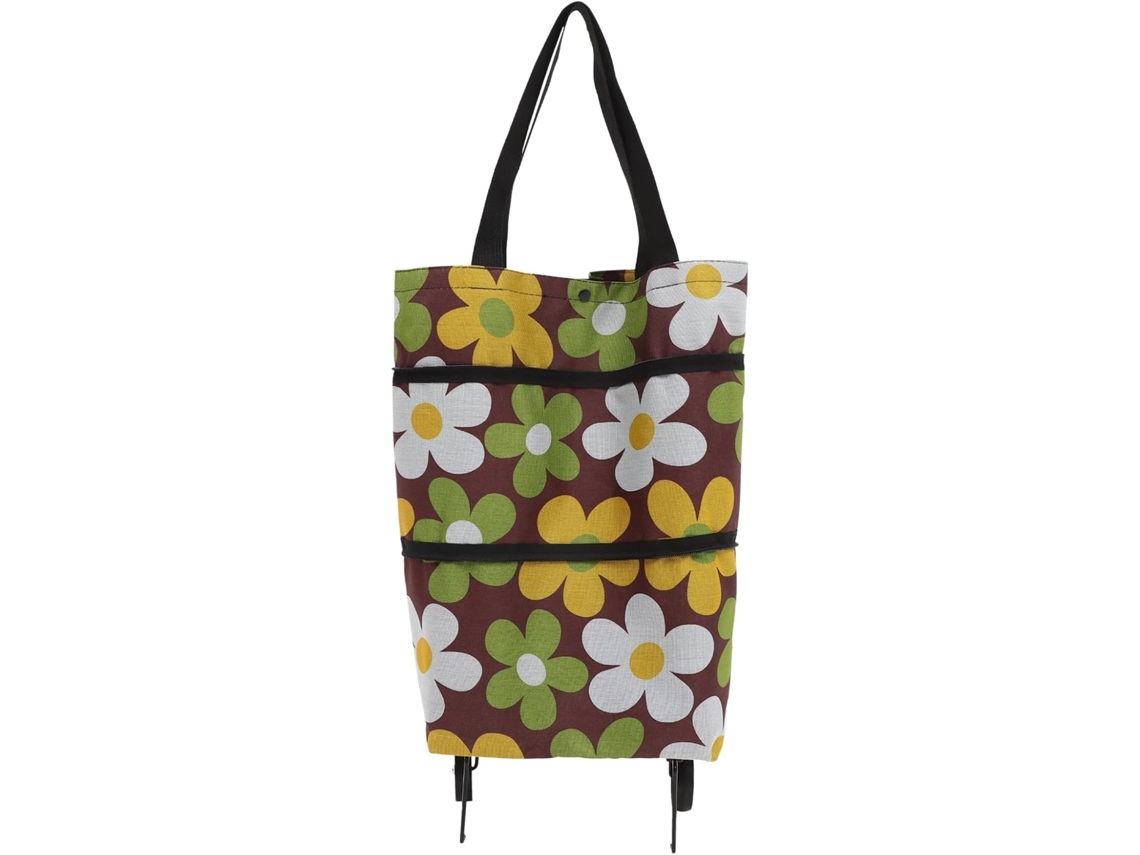 Sacola De Compras Dobrável Com Rodas, 30l, Tecido Oxford, Para Carrinho De Supermercado, Sacola Grande Para Uso Externo