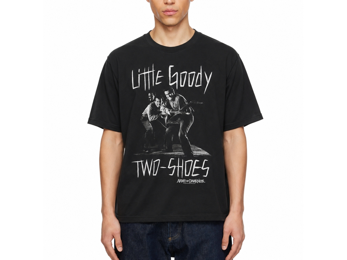 Rockinstone Army Of Darkness Movie Goody Two Shoes Black Adult T-shirt Size:xxl